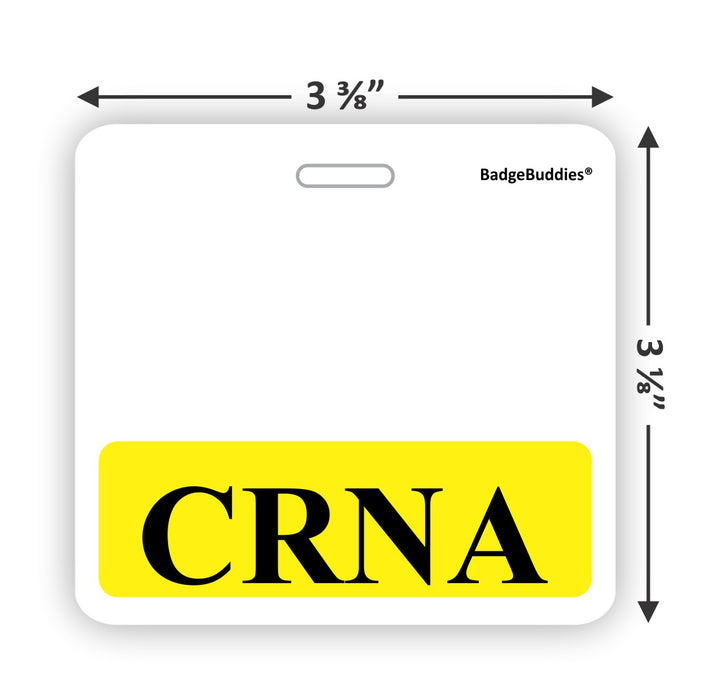 CRNA Horizontal Badge Buddy for Certified Registered Nurse Anesthetists