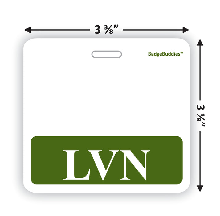 LVN Horizontal Badge Buddy for Licensed Vocational Nurses