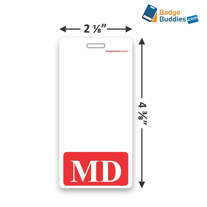 MD Vertical Badge Buddy for Doctors of Medicine