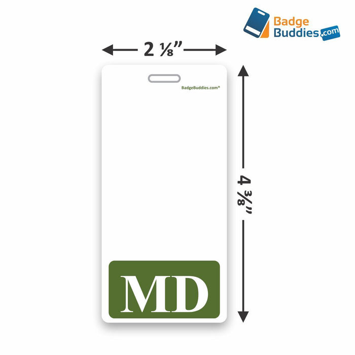 MD Vertical Badge Buddy for Doctors of Medicine