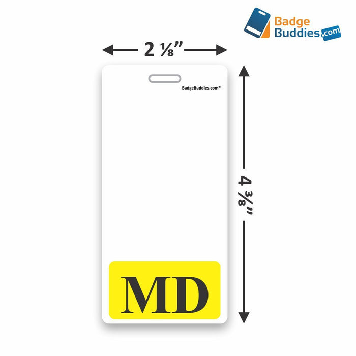 MD Vertical Badge Buddy for Doctors of Medicine