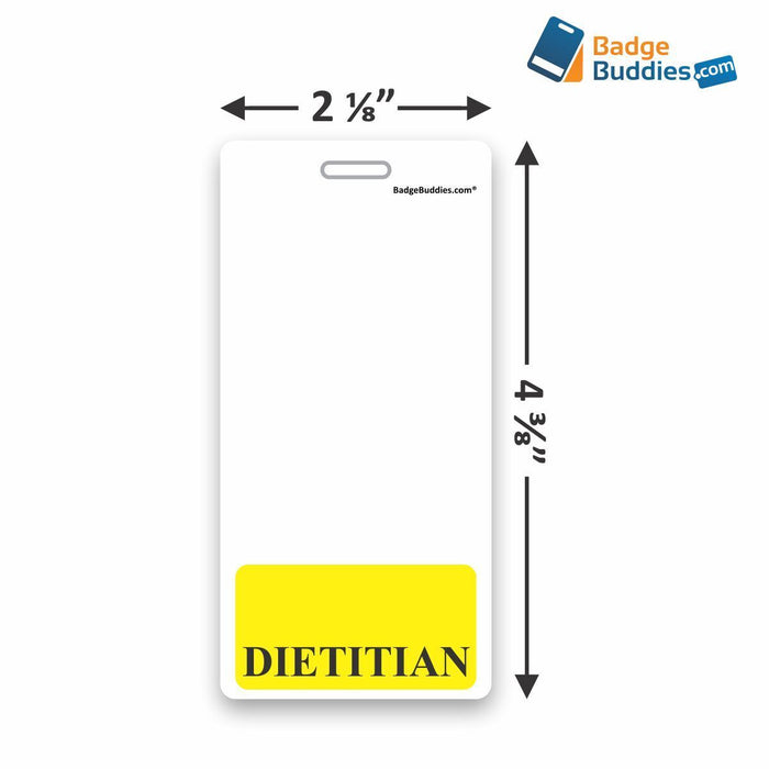 DIETITIAN Vertical Badge Buddy