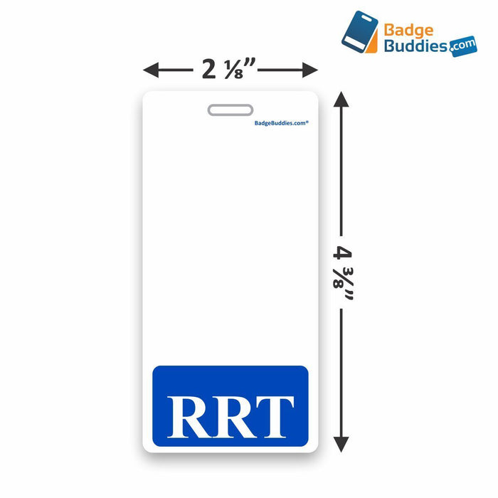 RRT Vertical Badge Buddy for Registered Respiratory Therapists