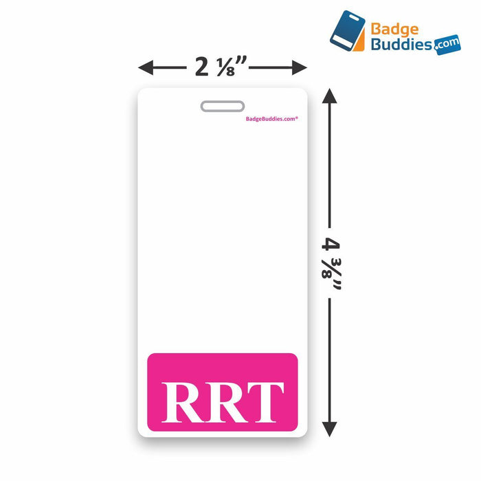 RRT Vertical Badge Buddy for Registered Respiratory Therapists