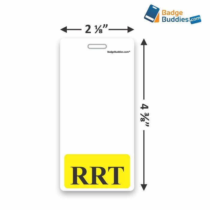 RRT Vertical Badge Buddy for Registered Respiratory Therapists