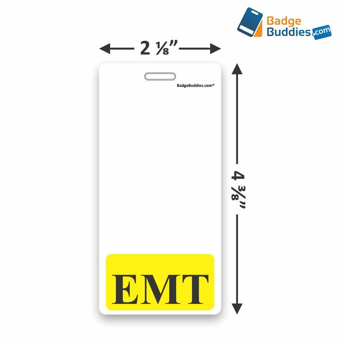 EMT Vertical Badge Buddy for Emergency Medical Technician