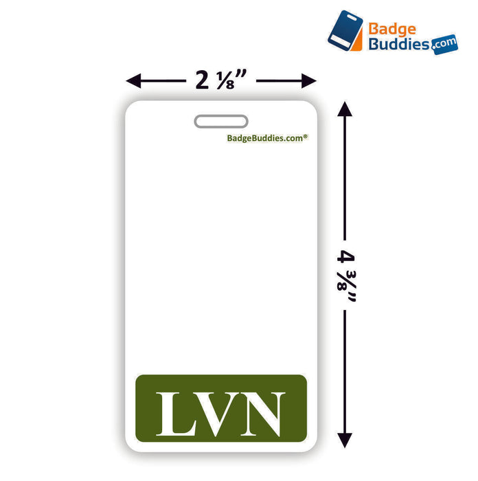 LVN Vertical Badge Buddy for  Licensed Vocational Nurses