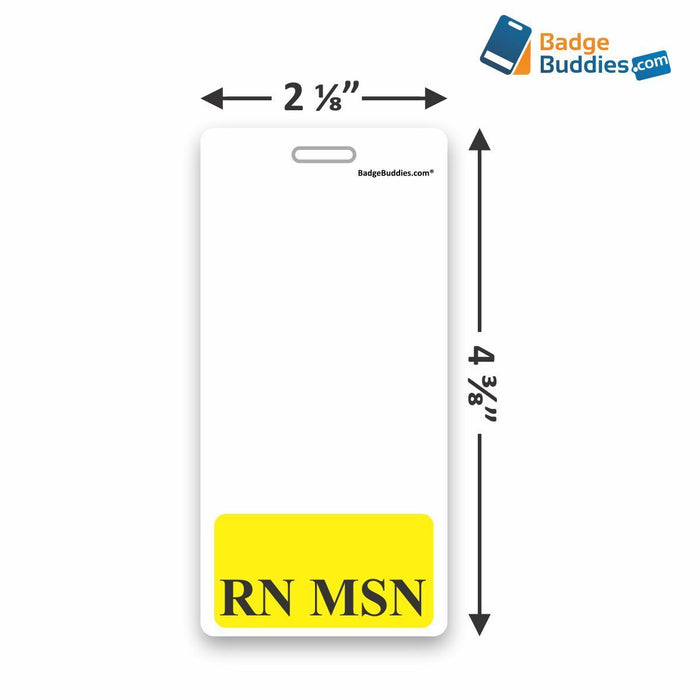 RN MSN Vertical Badge Buddy