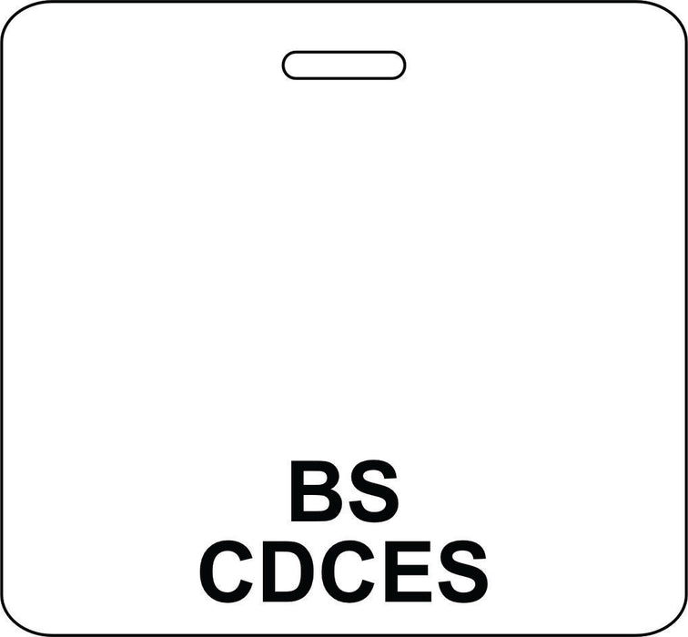 3 3/8" x 3 1/8" Horizontal Double Sided BS / CDCES