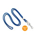 Round Woven Lanyard with Nickel Plated Swivel Hook 