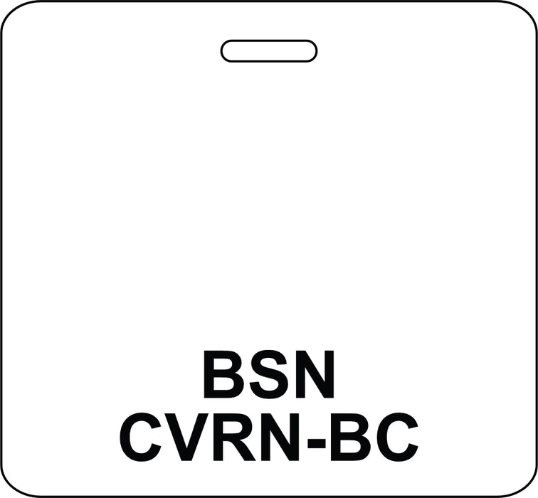 3 3/8" x 3 1/8" Horizontal Double Sided BSN / CVRN-BC