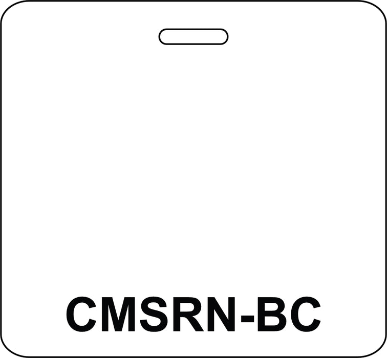 3 3/8" x 3 1/8" Horizontal Double Sided CMSRN-BC