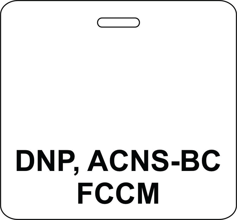3 3/8" x 3 1/8" Horizontal Double Sided DNP, ACNS-BC, FCCM
