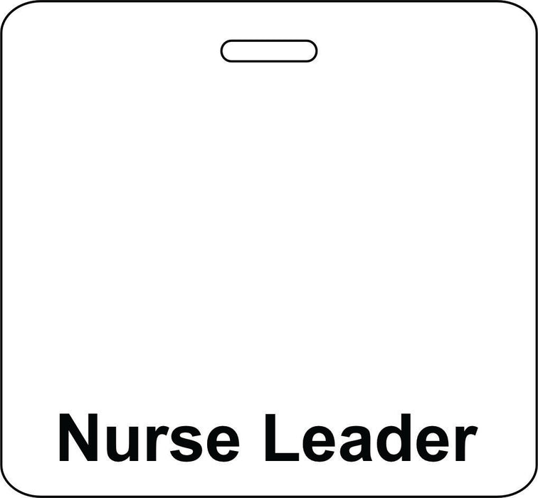3 3/8" x 3 1/8" Horizontal Double Sided Atrium Health / Nurse Leader