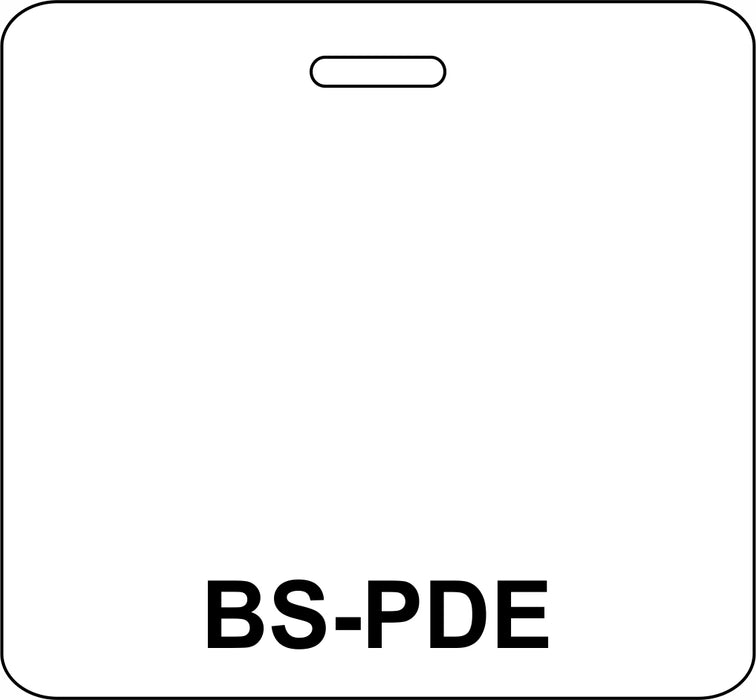 3 3/8" x 3 1/8" Horizontal Double Sided BS-PDE