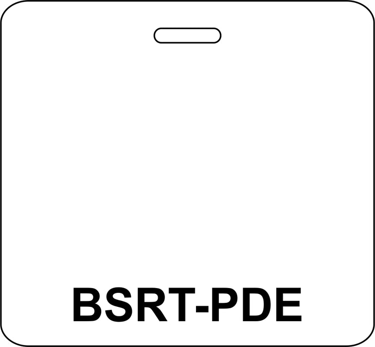 3 3/8" x 3 1/8" Horizontal Double Sided BSRT-PDE