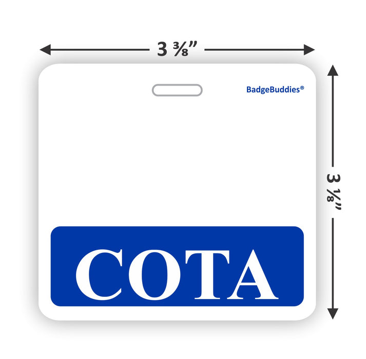 COTA Horizontal Badge Buddy for Certified Occupational Therapy Assistants