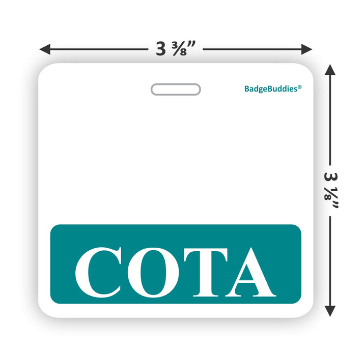 COTA Horizontal Badge Buddy for Certified Occupational Therapy Assistants