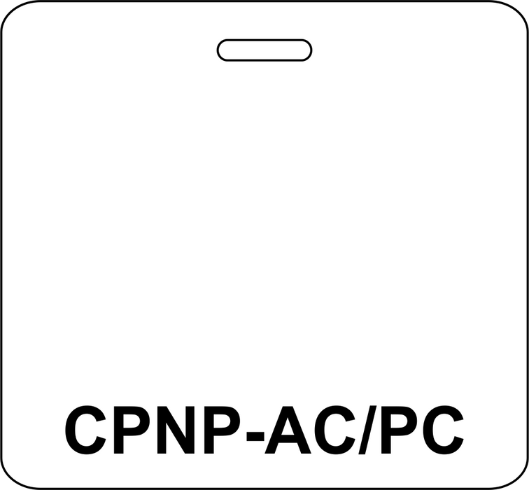 3 3/8" x 3 1/8" Horizontal Double Sided CPNP-AC/PC