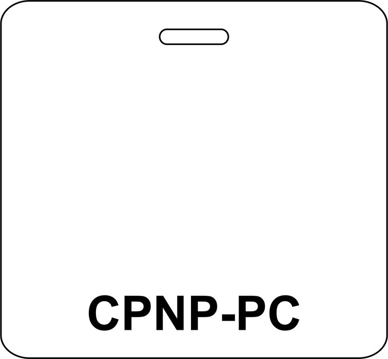 3 3/8" x 3 1/8" Horizontal Double Sided CPNP-PC