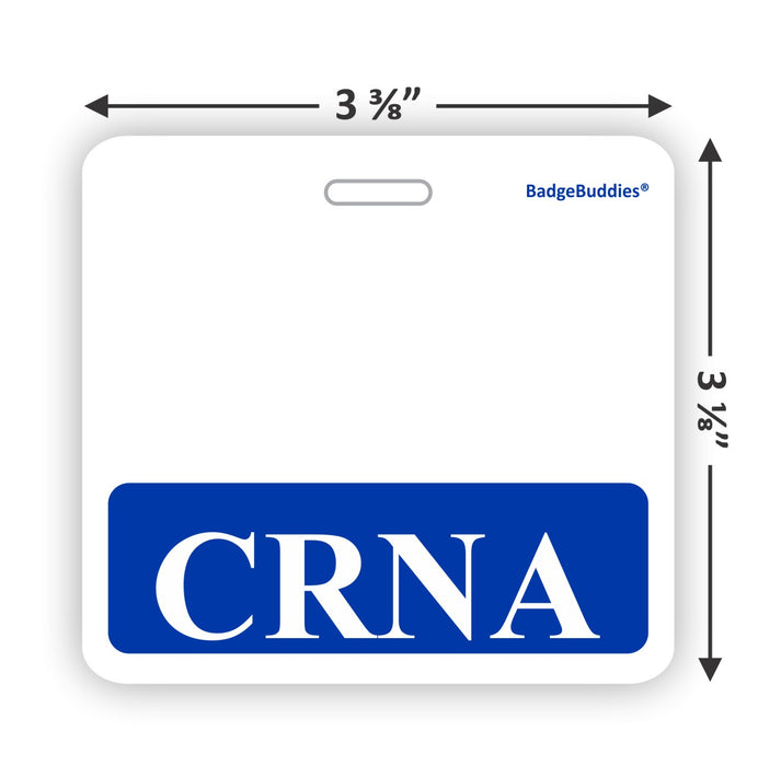 CRNA Horizontal Badge Buddy for Certified Registered Nurse Anesthetists