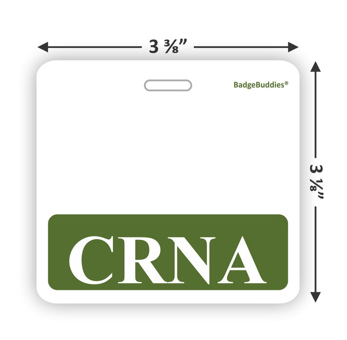 CRNA Horizontal Badge Buddy for Certified Registered Nurse Anesthetists