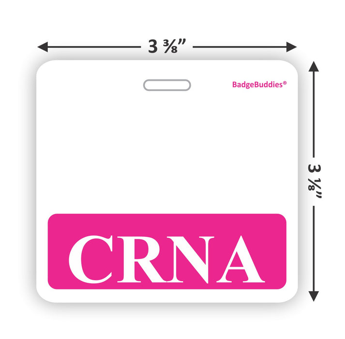 CRNA Horizontal Badge Buddy for Certified Registered Nurse Anesthetists