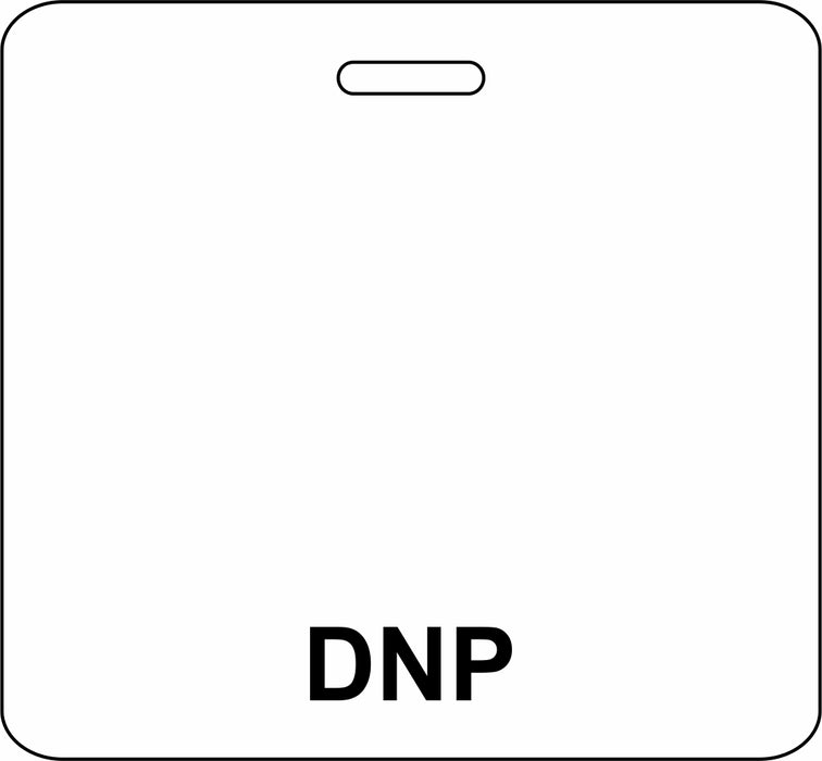3 3/8" x 3 1/8" Horizontal Double Sided DNP