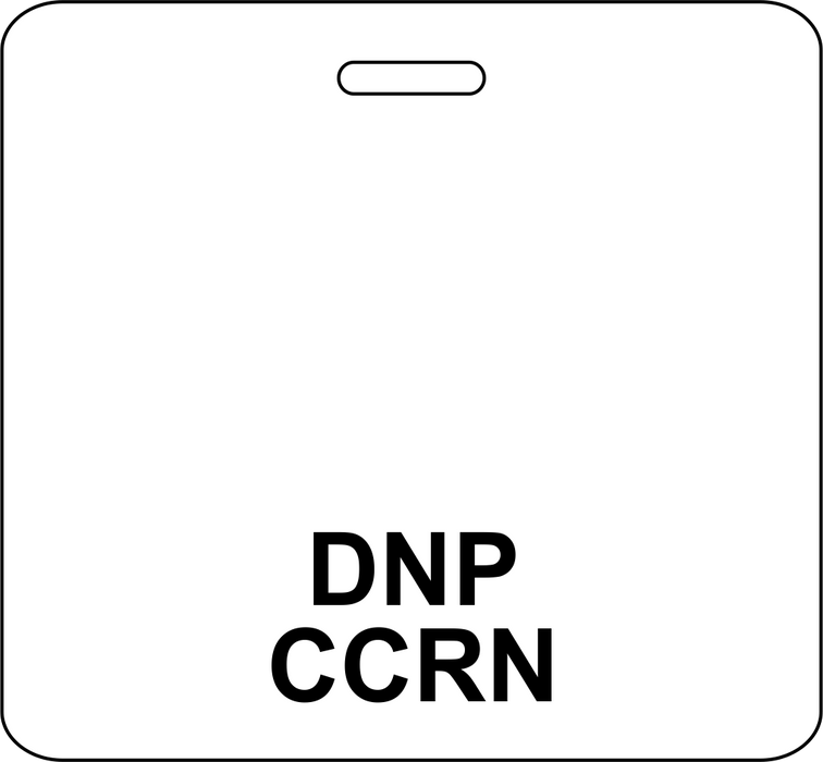 3 3/8" x 3 1/8" Horizontal Double Sided DNP / CCRN