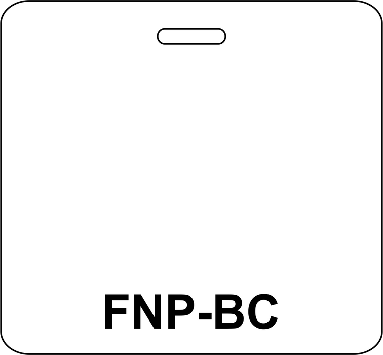 3 3/8" x 3 1/8" Horizontal Double Sided FNP-BC