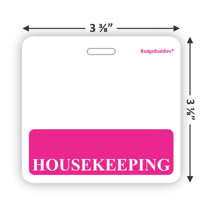 Housekeeping Horizontal Badge Buddy