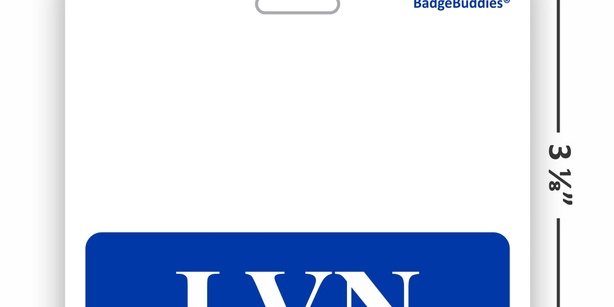 LVN Badge Buddy - Heavy Duty Horizontal Badge Buddies for Licensed