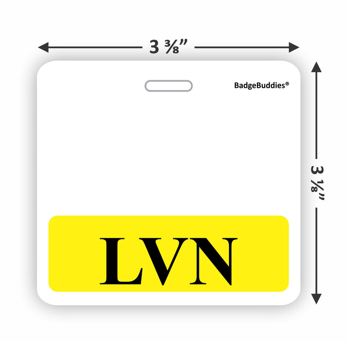 LVN, Licensed Vocational Nurse Badge Buddy Vertical ID Signs, SKU