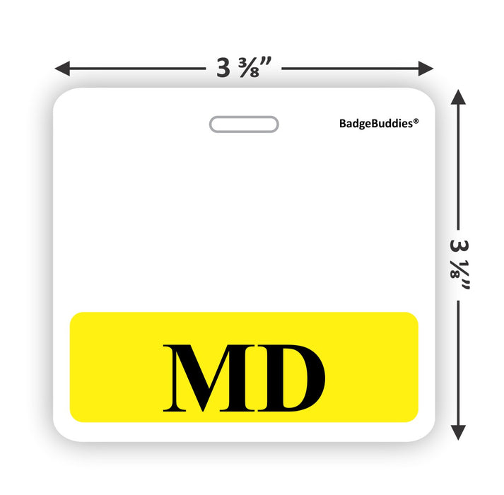 MD Horizontal Badge Buddy for Doctors of Medicine