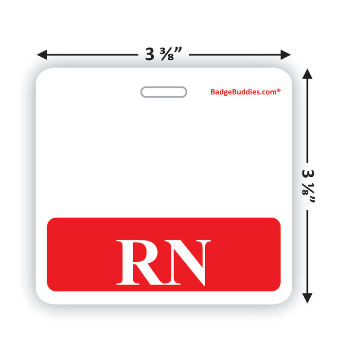 Clear Nurse Badge Buddy Vertical for RN, LVN, LPN, CNA and more Badge  Buddies