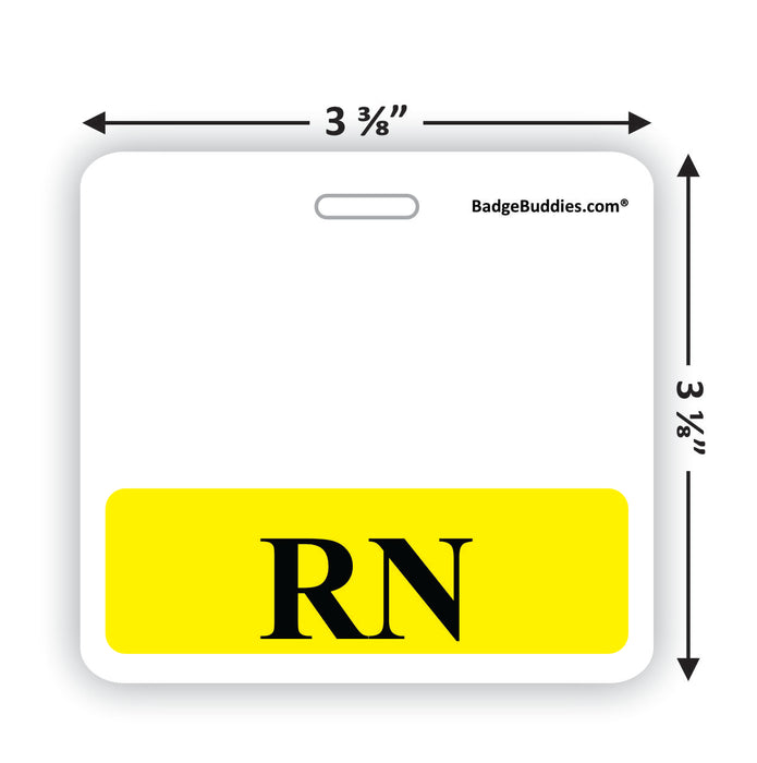 CLEAR RN Badge Buddy - Vertical - Hospital ID Card Buddies Registered  Nurses