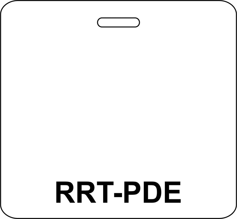 3 3/8" x 3 1/8" Horizontal Double Sided RRT-PDE